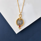 Collier de pièces de monnaie serpent byzantin 6057