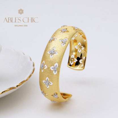 Bracelet Floral Trèfles Soyeux 5058