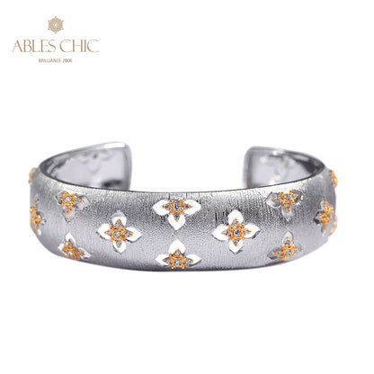 Bracelet Floral Trèfles Soyeux 5058