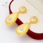 Boucles d'oreilles étoilées en tissu en forme de larme 5143