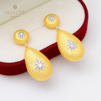 Boucles d'oreilles étoilées en tissu en forme de larme 5143