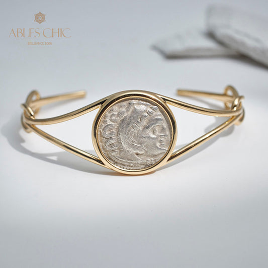 Bracelet grec Heracles Lira Coins