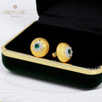 Boucles d'oreilles florales étoile dôme 5091