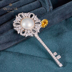 Pendentif à breloque clé en perles Mabe 6008