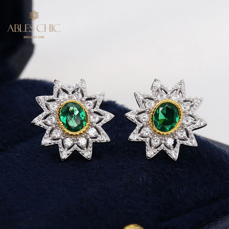 Boucles d'oreilles étoiles florales 5627