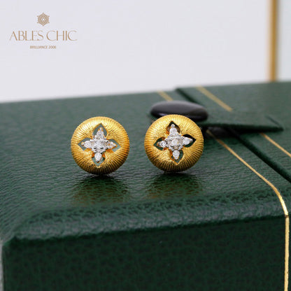 Boucles D'oreilles Soyeuses Dôme Trèfle 5087