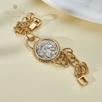 Bracelet médaillon grec Hercules