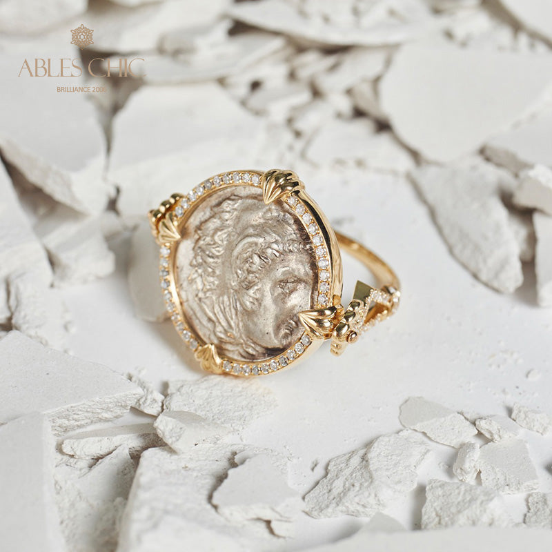 Bague pendentif Héraclès antique