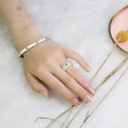 Bague Soyeuse Fleurs Étoilées 5029