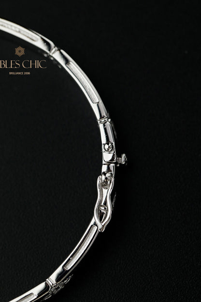 Bracelet trèfles hautement polis 203707