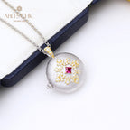 Collier médaillon gravure soyeuse 5321