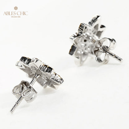 Boucles d'oreilles fleurs étoilées 5004