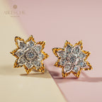 Boucles d'oreilles fleurs étoilées 5004