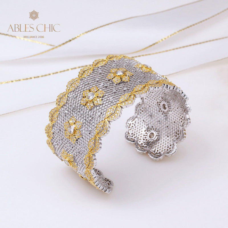 Bracelet Floral en Dentelle Aérée 5164