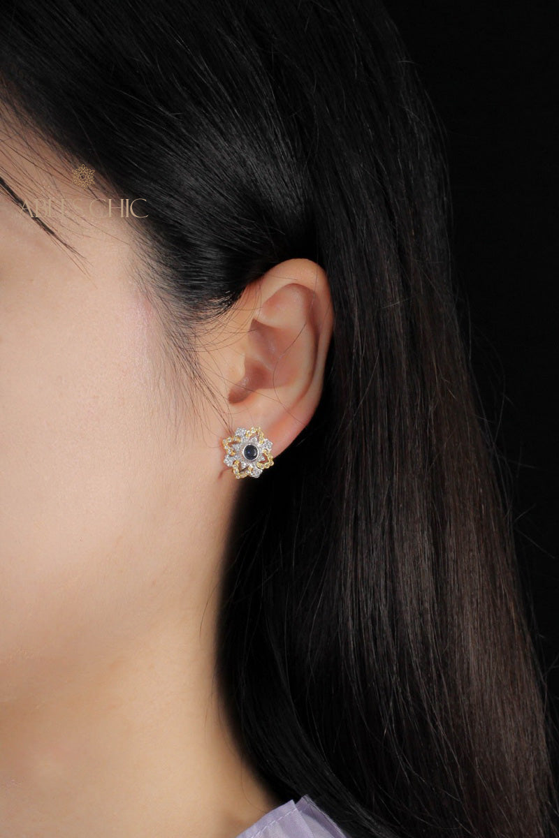 Boucles d'oreilles en filigrane de trèfles emblématiques 5535