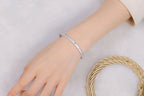 Bracelet de mariée fleurs en tissu 5638