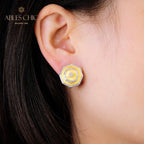 Boucles d'oreilles Symétrie Bouclier Soyeux 5396