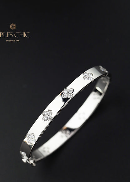 Bracelet trèfles hautement polis 203707