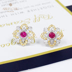 Boucles d'oreilles en filigrane de trèfles emblématiques 5535