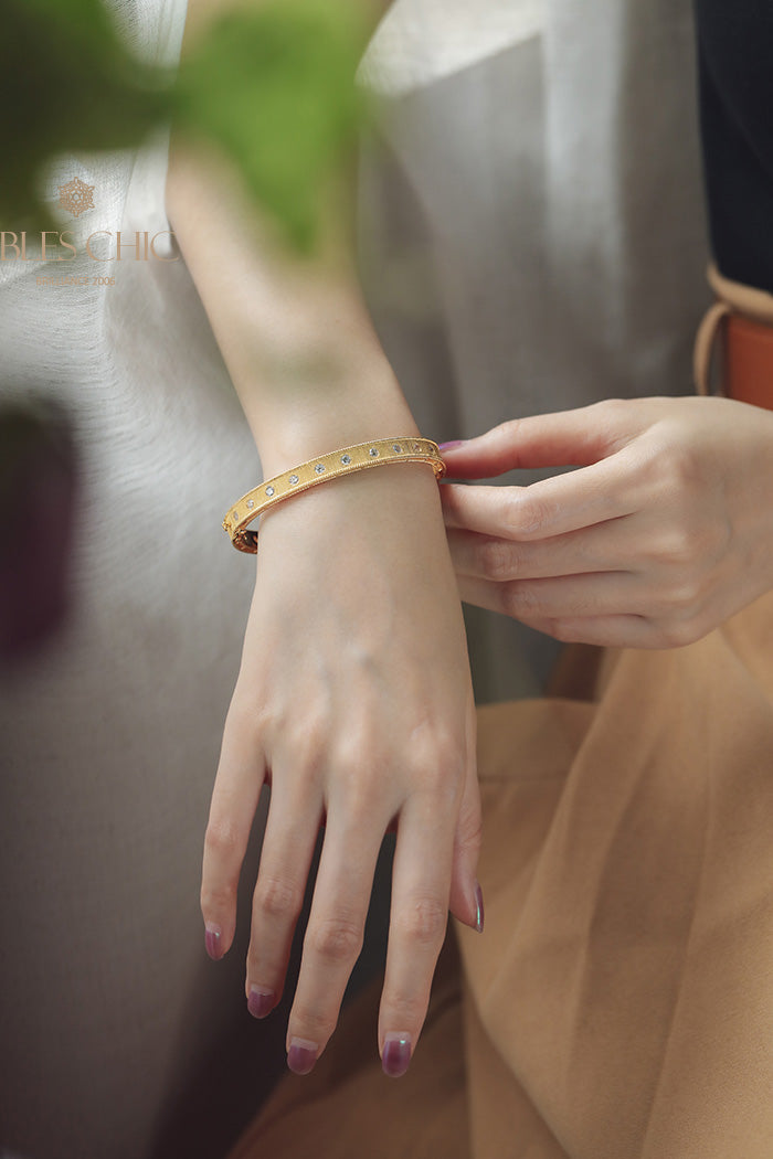 Bracelet Celtique Trèfles Zircon 5775