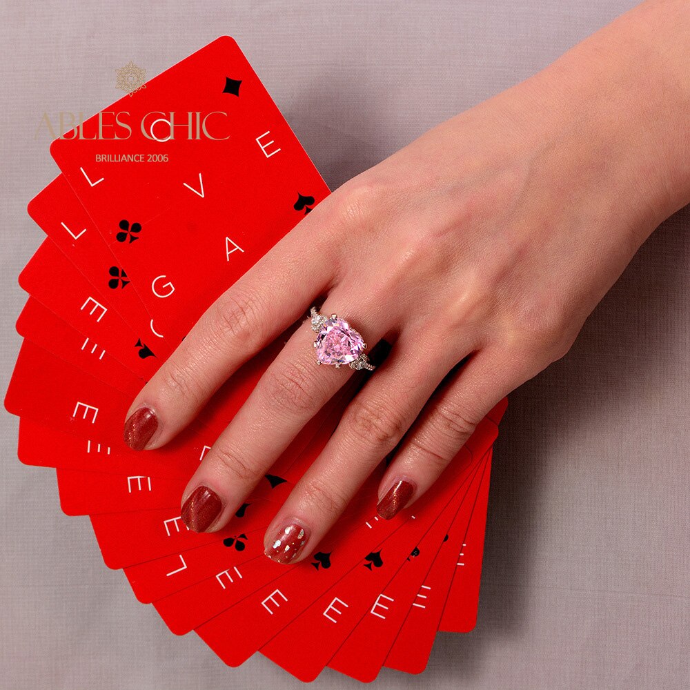 Bague de mariage saphir rose R0926