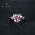 Bague de mariage saphir rose R0926