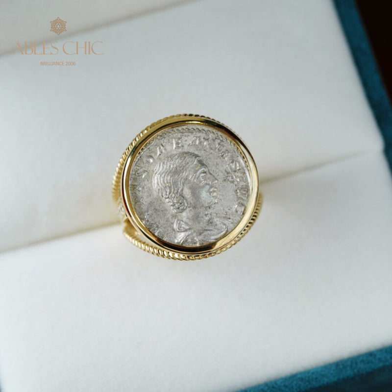 Anneau de pièce de monnaie byzantin Didrachme