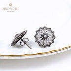 Boucles d'oreilles tempérament floral étoilé 5537