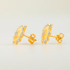 Boucles d'oreilles soyeuses ajourées denses 203734