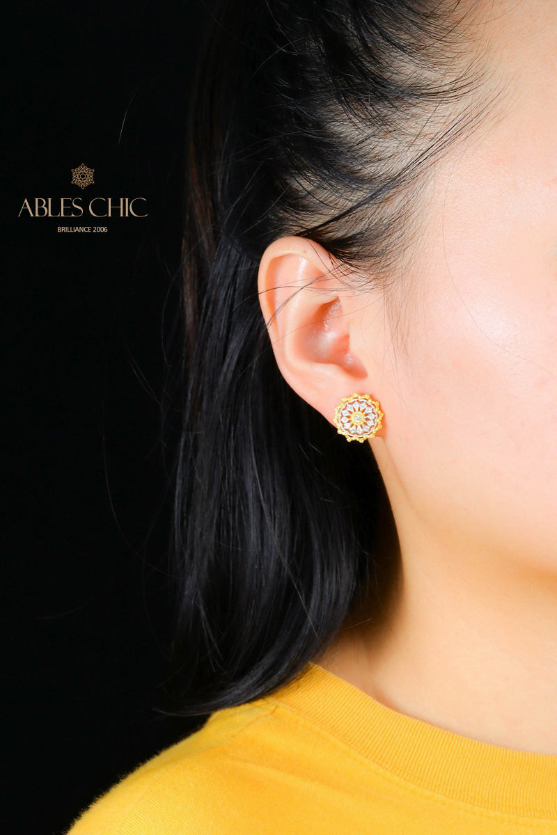 Boucles d'oreilles tempérament floral étoilé 5537