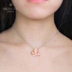 Pendentif feuille d'érable mat 5412