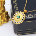 Pendentif Gemme Fleur Soyeuse 5419