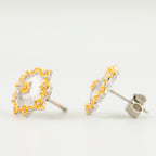 Boucles d'oreilles soyeuses ajourées denses 203734