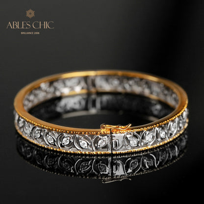 Bracelet Zircon Filigrane Floral 5021