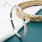 Bracelet Jonc Fleurs En Tissu 5680
