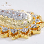 Collier étoilé en forme de larme soyeuse 5109