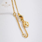 Collier étoilé en forme de larme soyeuse 5109