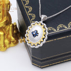 Pendentif Gemme Fleur Soyeuse 5419