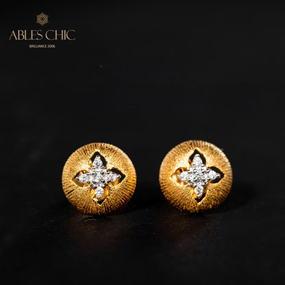 Boucles D'oreilles Soyeuses Dôme Trèfle 5087