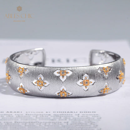 Bracelet Floral Trèfles Soyeux 5058