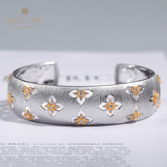 Bracelet Floral Trèfles Soyeux 5058