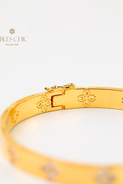 Bracelet trèfles hautement polis 203707