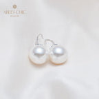 Boucle d'oreille en perles de coquille florale 5785