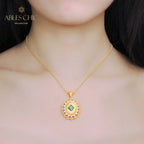 Pendentif Gemme Fleur Soyeuse 5419