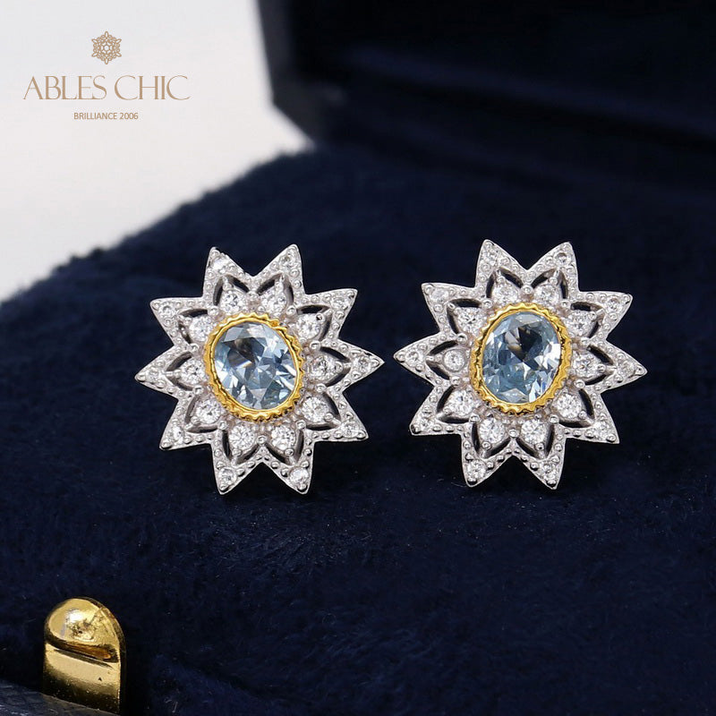 Boucles d'oreilles étoiles florales 5627