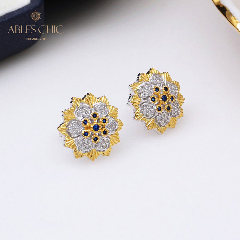 Boucles D'oreilles Fleur Fretworks Dense 5298