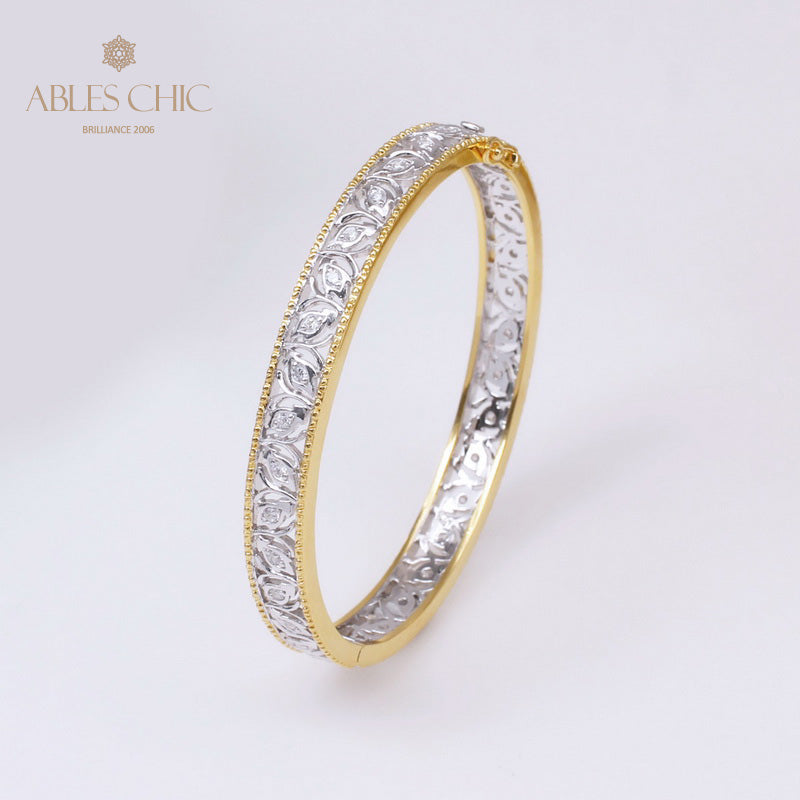 Bracelet Zircon Filigrane Floral 5021