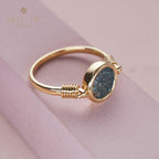Bague pendentif pièce de cuivre ancienne