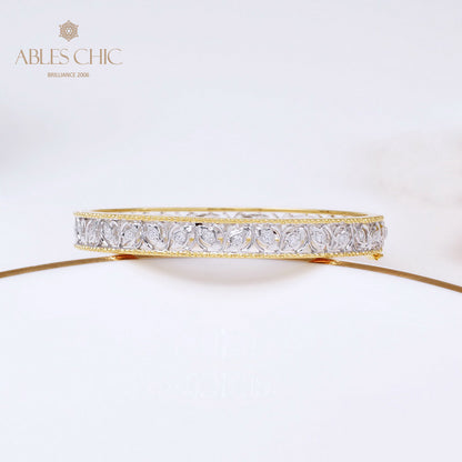 Bracelet Zircon Filigrane Floral 5021