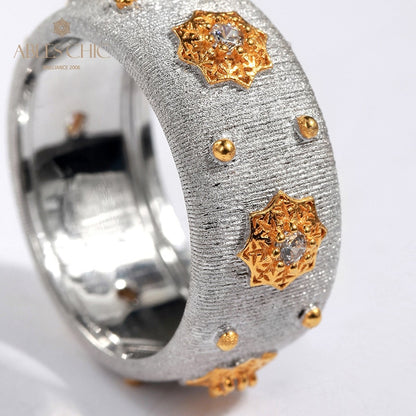 Bague Soyeuse Fleurs Étoilées 5025